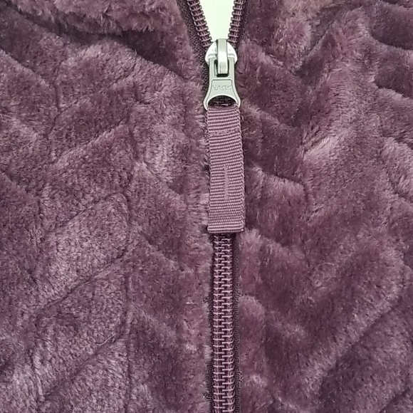 ๐ FREE COUNTRY Chevron Butter Pile Jacket Purple M NWT - Picture 5 of 12